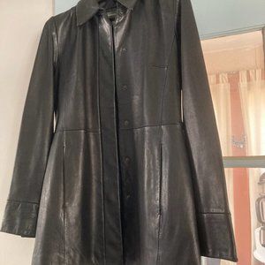 Banana Republic womens small black leather jacket